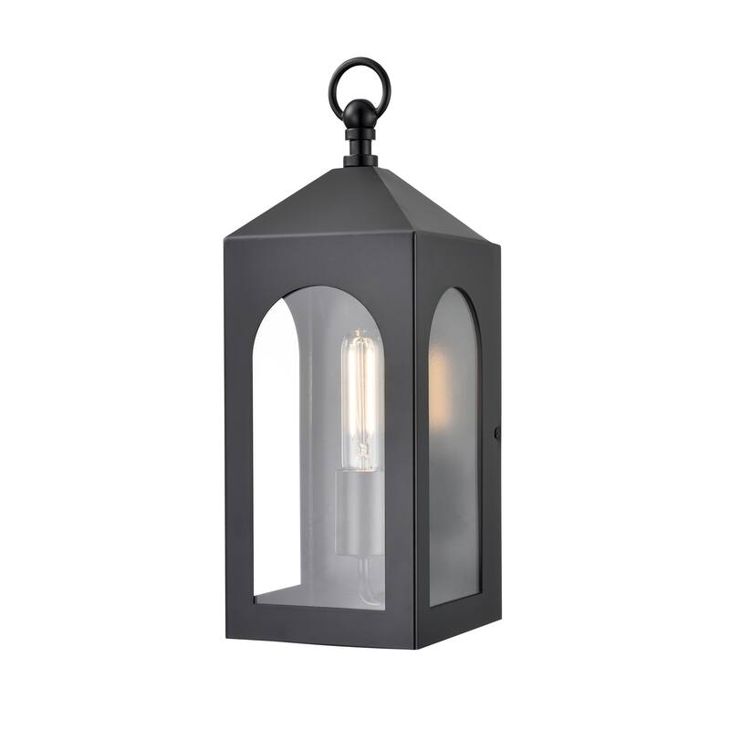 Millennium Lighting Bratton 1 Light Outdoor Wall Sconce in Powder Coat Black