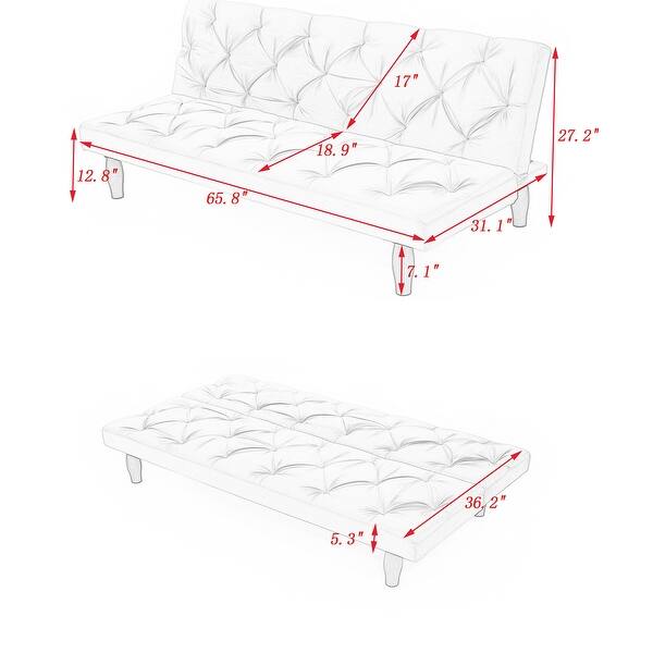 ConvertIble Sleeper Sofa Bed with Plastic Legs Bed Bath & Beyond 36629375