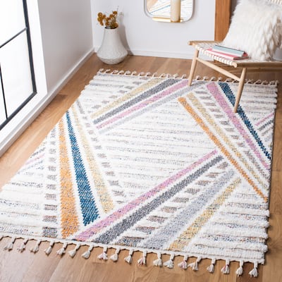 SAFAVIEH Moroccan Fringe Shag Thomasine Rug