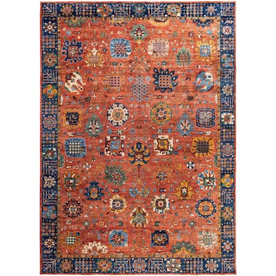 Serapi One-of-a-Kind Hand-Knotted Area Rug - Red - 9' 11" x 13' 8"