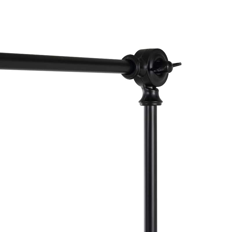 WINGBO 1-Light Vintage Adjustable Swing Arm Wall Sconce with Shade