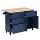 preview thumbnail 11 of 18, Farmhouse Kitchen Island Set with Drop Leaf and 2 Seatings,Dining Table Set with Storage Cabinet, Drawers and Towel Rack
