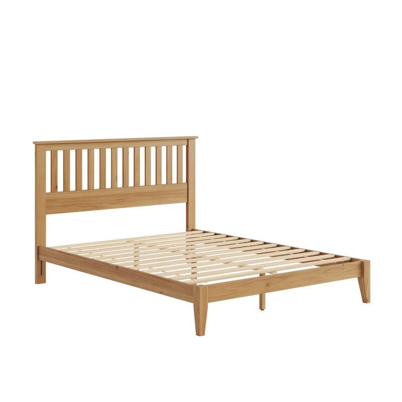 GDFStudio - Malinda Mission Wood Panel Bed with Slat Support