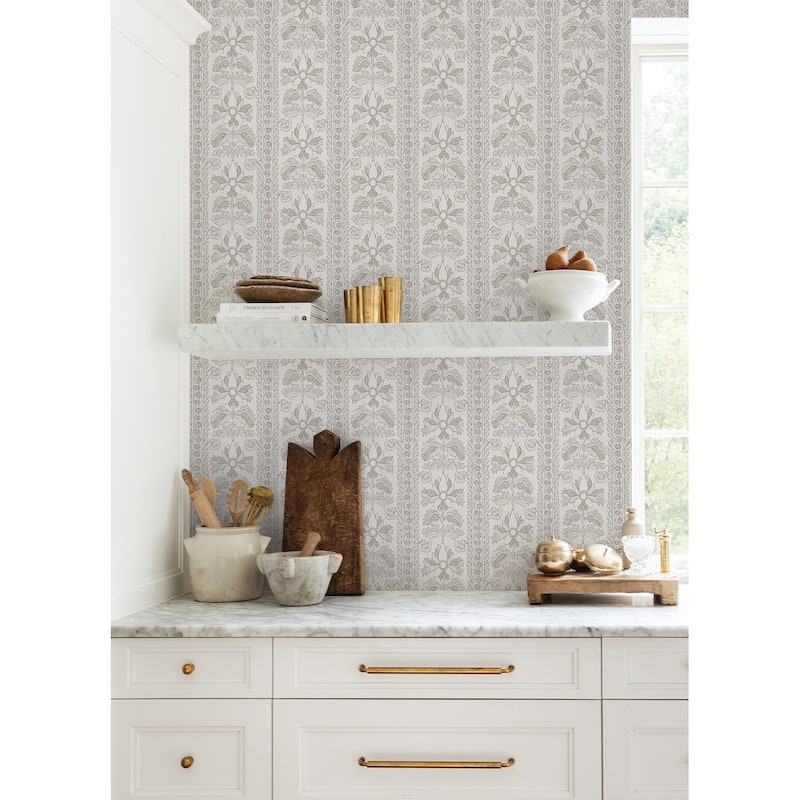 NuWallpaper Nabela Noor Home Zareen Caviar Peel and Stick Wallpaper