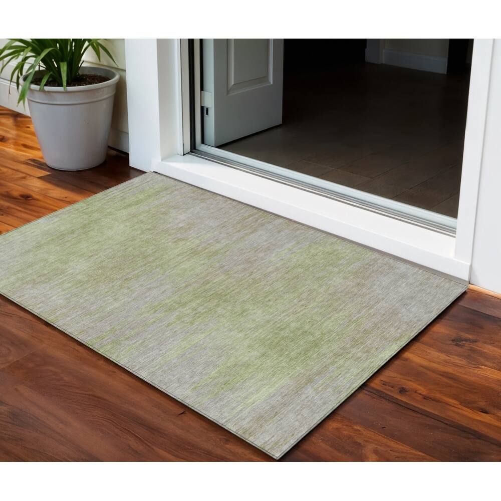 HomeRoots Abstract Transitional Rectangle Outdoor Rug