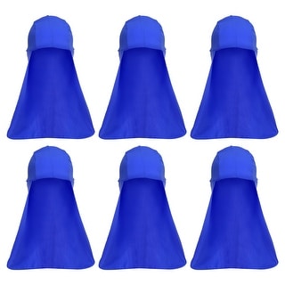6-Pack Hard Hat Liners - Breathable Sun Shade Skull Caps With Neck Protection For Outdoor Work