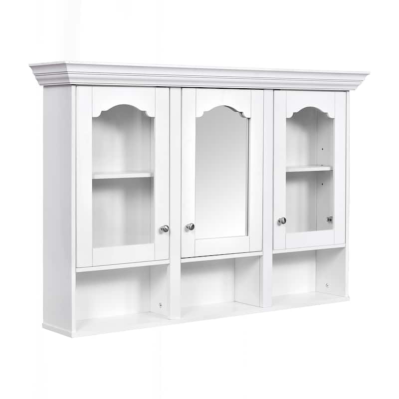 Versatile Wall Mounted Bathroom Cabinet with Multiple Storage Options