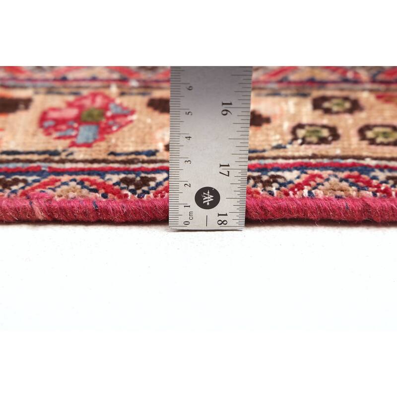 ECARPETGALLERY Hand-knotted Antalya Vintage Dark Red Wool Rug - 7'3 x 9'11