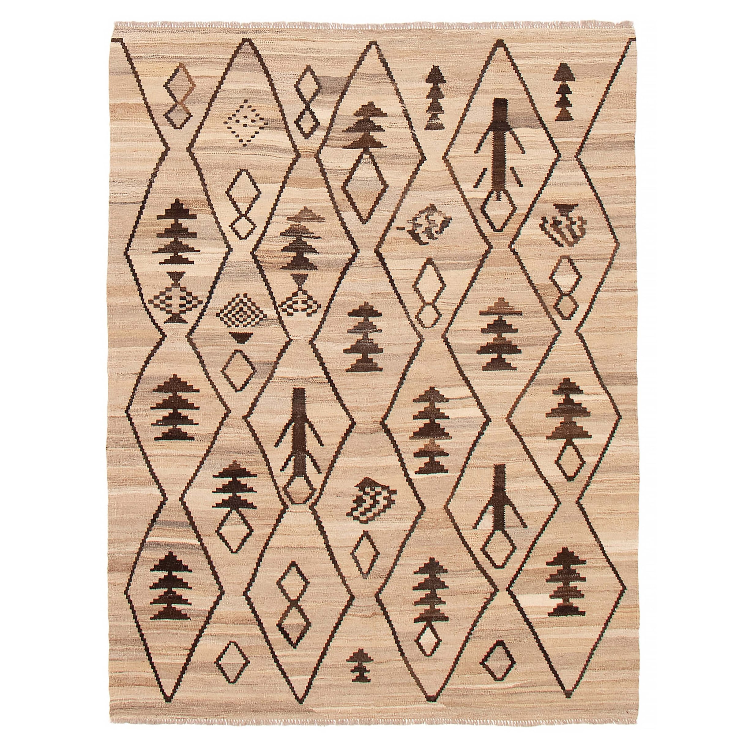 Sivas Beige Kilim 5'10" x 8'0" - 5'10 x 8'0