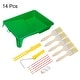 preview thumbnail 4 of 6, 14pcs Paint Roller Kit, 2" Thick Chemical Fiber Paint Brushes, for Ceilings - Multicolor - 8mm