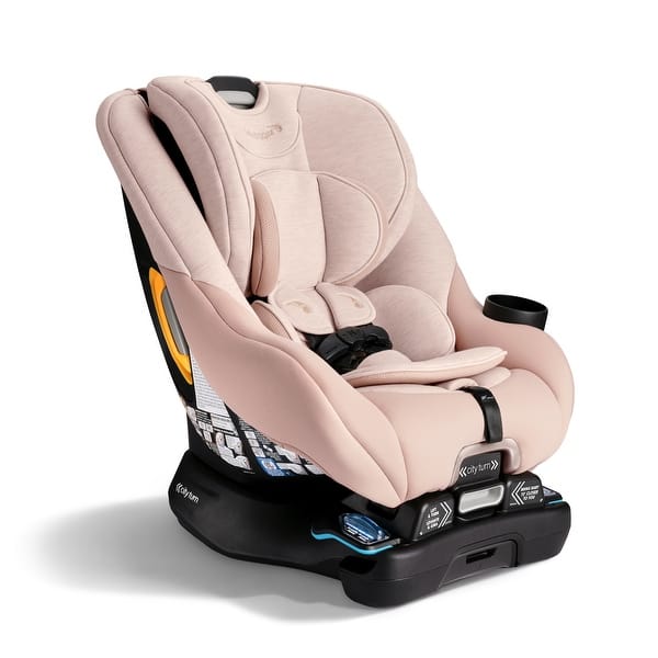 slide 2 of 8, Baby Jogger city turn Rotating Convertible Car Seat, Dune Pink