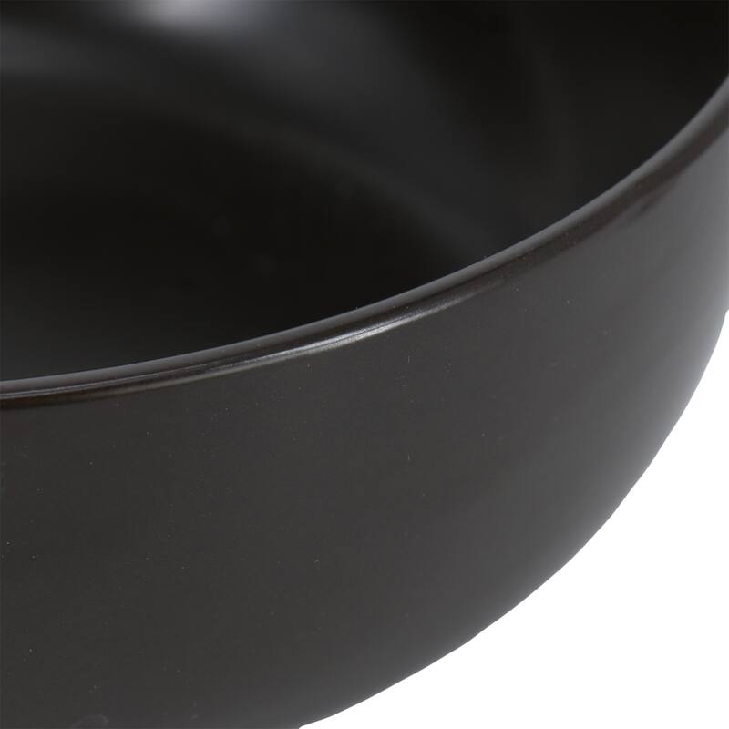 Studio 3B Mio Modern Coupe 6 Piece 6.5 Inch Round Stoneware Bowl Set in Pepper