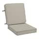 Option Heathered Taupe Woven Solid