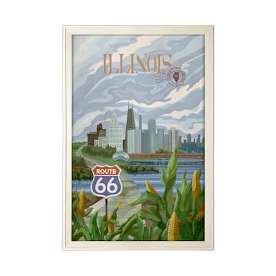 Illinois Go (XL) Framed Art Print