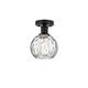 Option Matte Black / Clear Water Glass