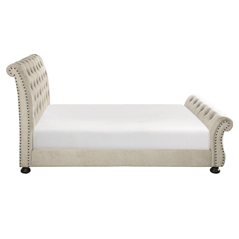 Clifton Upholstered Sleigh Bed