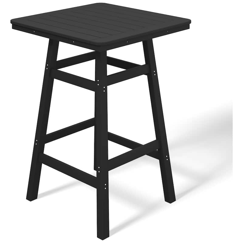 Laguna Hdpe All Weather Outdoor Patio 30" Square Bar Table