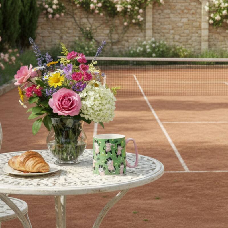 10 Strawberry Street Bella Animal Mugs, Set of 4