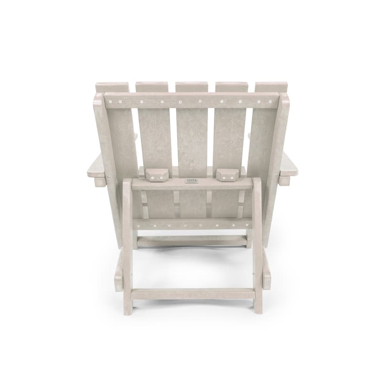 Amalfi Fully Assembled All-Weather HDPE Outdoor Folding Modern Adirondack Chair