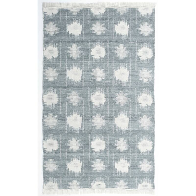 Terra by Obeetee Layla Alpas Blue Rug - Oxford Blue - 5' x 7'6"