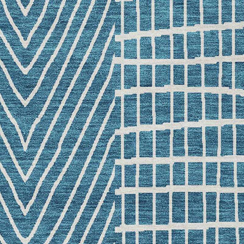 HomeRoots Geometric Transitional Rectangle Outdoor Rug
