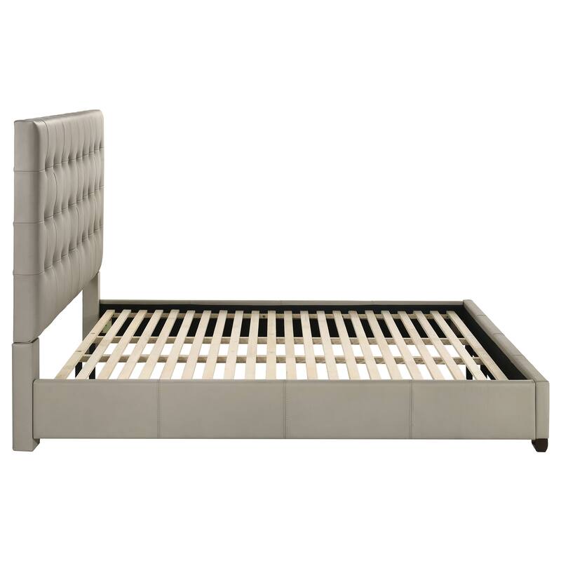 Medley Genuine Leather Platform Bed