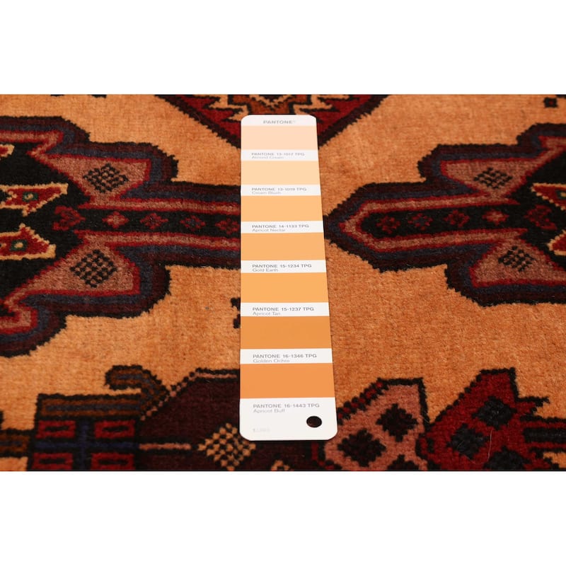 Teimani Beige, Orange Rug 4'1" x 6'4" - 4'1 x 6'4