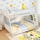 preview thumbnail 6 of 14, Twin Over Full Low Bunk Bed with Reversible Ladder, Space-Saving Design, Sturdy Frame