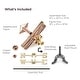 preview thumbnail 4 of 2, Biplane Pure Copper Garden Weathervane with Garden Pole by Good Directions