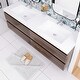 preview thumbnail 25 of 148, Floating Bathroom Vanity with Integrated Resin Top