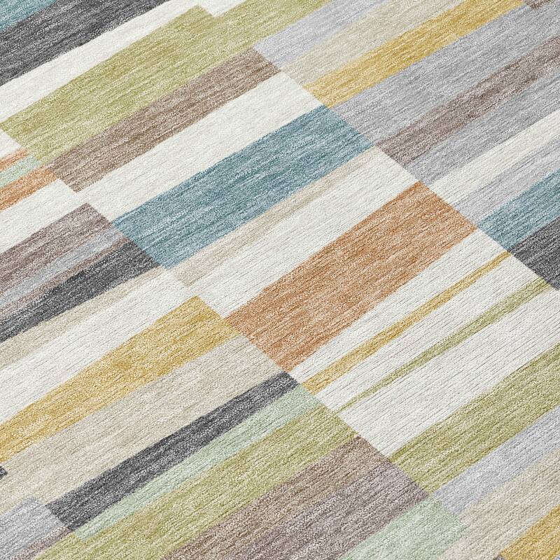 Machine Washable Indoor/ Outdoor Modern Antonito Chantille Rug