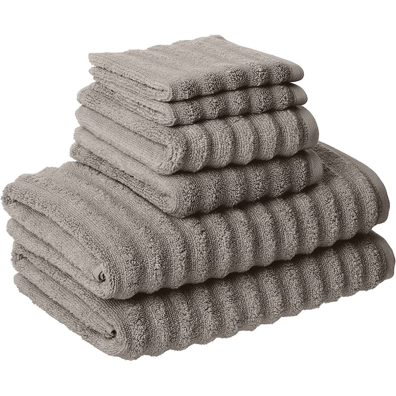 Modern Threads Wavy Luxury Spa 6-pc. Quick-dry Towel Set - Grey
