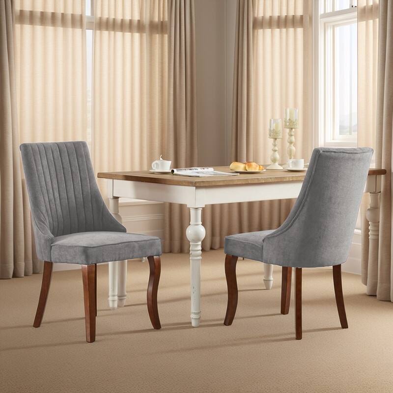 Comfy Fabric Upholstered Dining Chair (Set of 4)