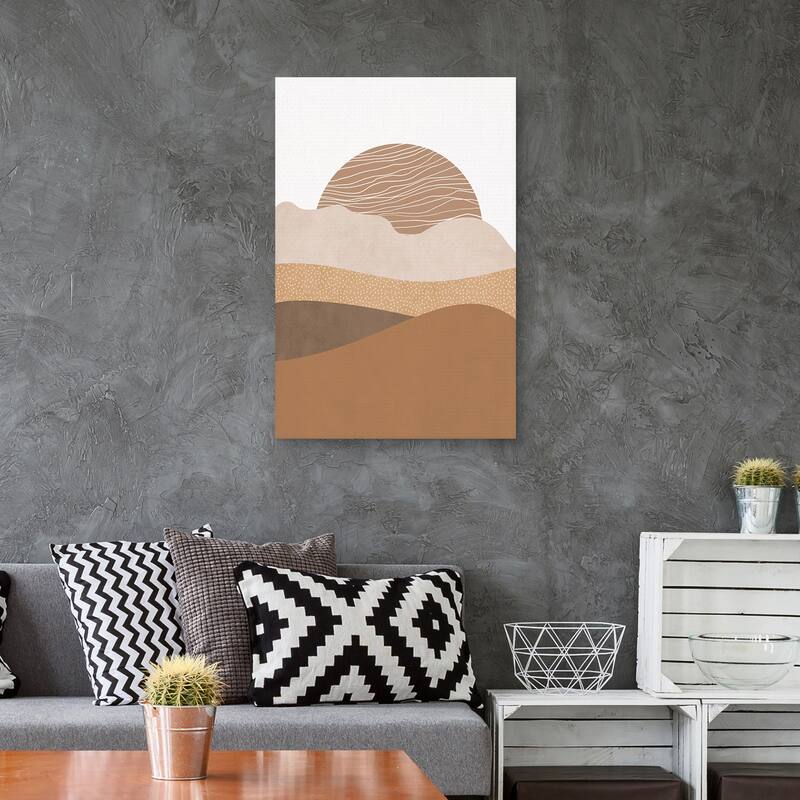 Graphic Sunrise by Sisi and Seb Canvas Art Print