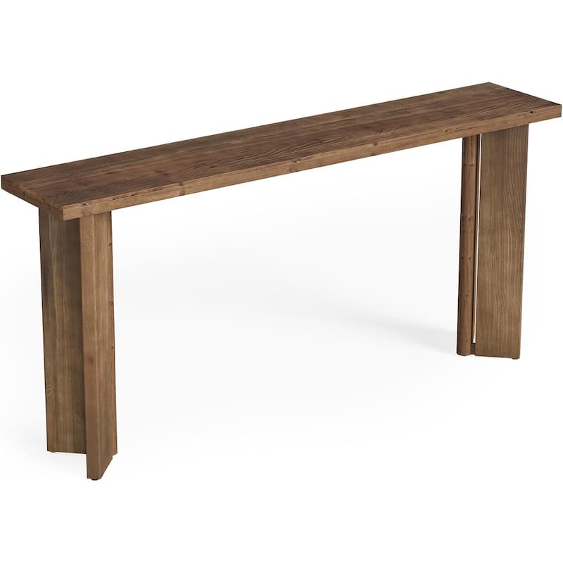 70.9-Inch Narrow Long Farmhouse Solid Wood Console Sofa Table - 70.9"W x 11.81"D x 33.46"H