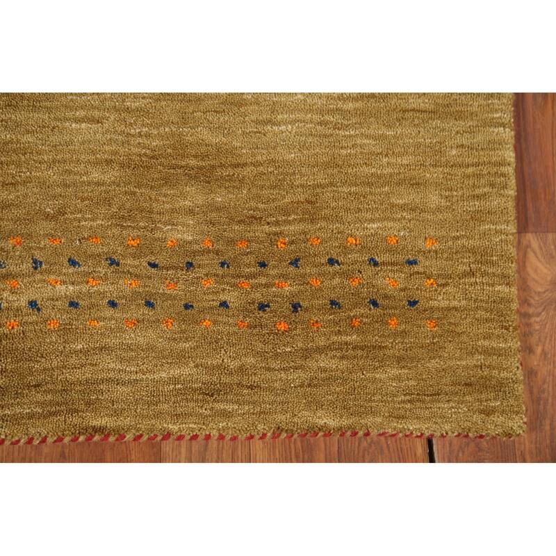 Little Animals Gabbeh Indian Accent Rug Hand-Knotted Wool Carpet - 2'11"x 5'3"