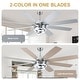 preview thumbnail 5 of 11, Cusp Barn 52"/72" Modern Large Ceiling Fan with Lights and Remote, 8-Blade Reversible DC Motor DIY Shape Chandelier Ceiling Fan