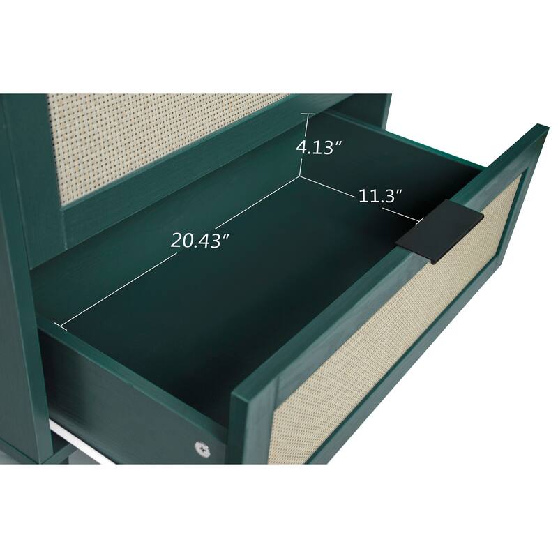 3 Drawers Wood Pantry Organizer, Drawer Storage Cabinet Suitable for Bedroom, Living Room, Kitchen