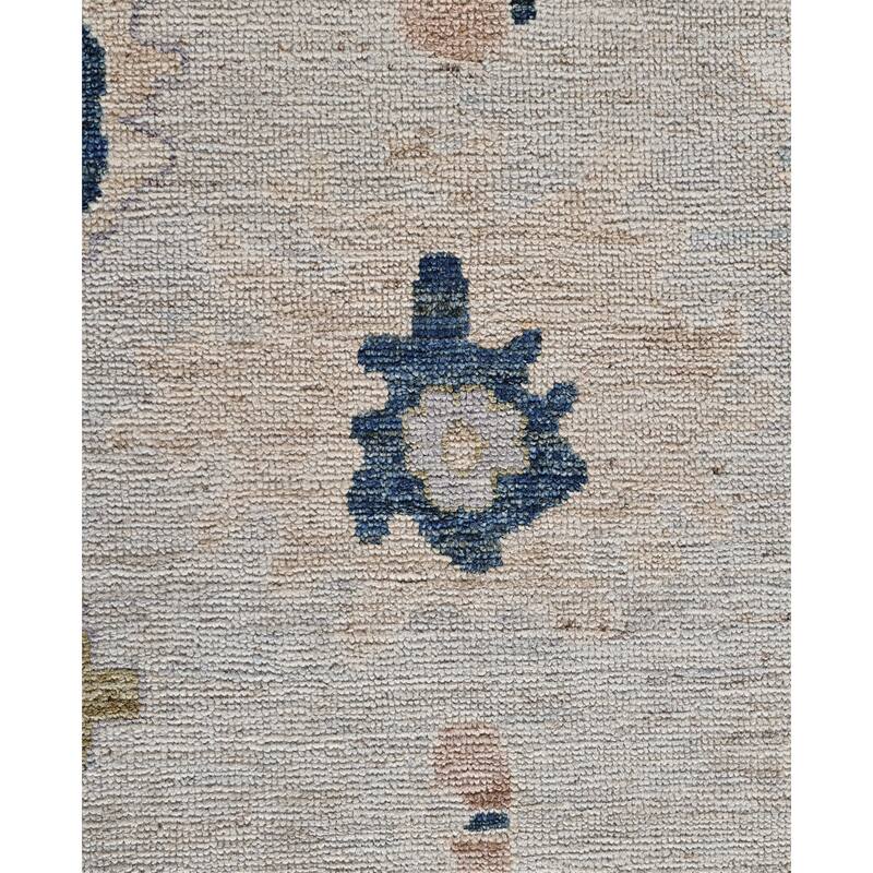 Oushak One-of-a-Kind Hand-Knotted Area Rug - Gray - 8' 0" x 9' 9"