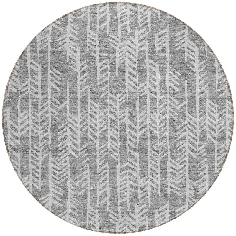 HomeRoots Tribal Transitional Rectangle Outdoor Rug