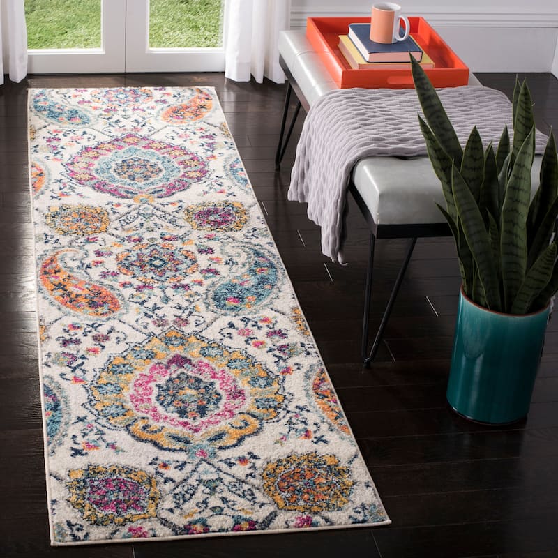 SAFAVIEH Madison Belle Boho Glam Paisley Pattern Area Rug
