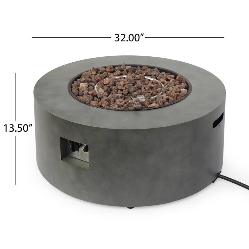 Wellington Outdoor 40,000 BTU Circular Fire Pit (No Tank Holder) by Christopher Knight Home