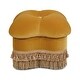 preview thumbnail 21 of 41, Ellen Performance Fabric Clover Tufted Ottoman Stool by Jennifer Taylor Home