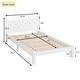 preview thumbnail 11 of 9, Twin Bed with Button-Decoration Headboard, with Bed Slats