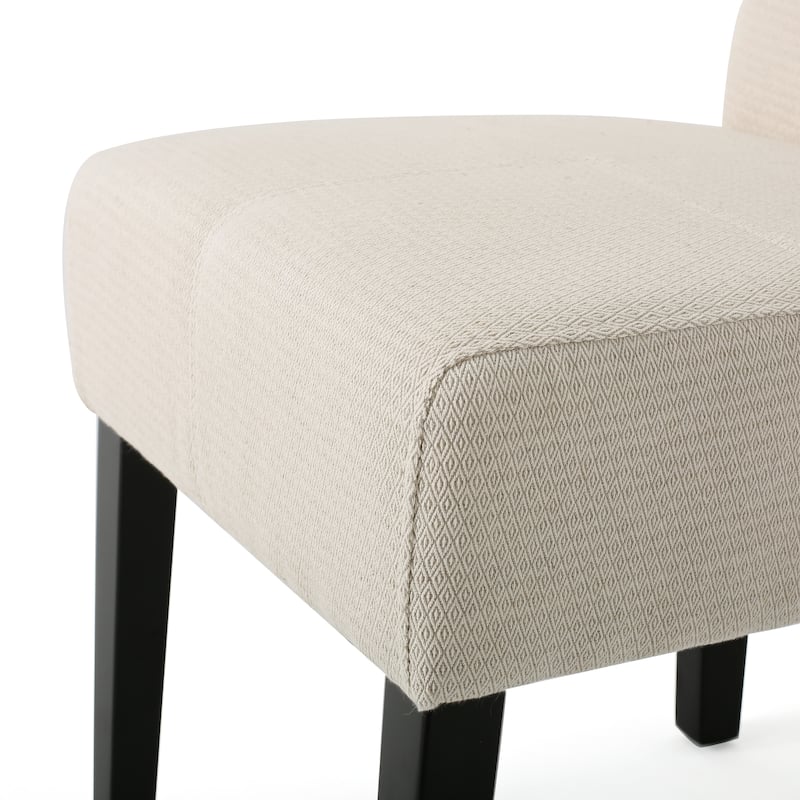 Roomfitters Dining Chair Set of 2, Comfortable Padded Seat, Modern Dining Room Seating, Beige