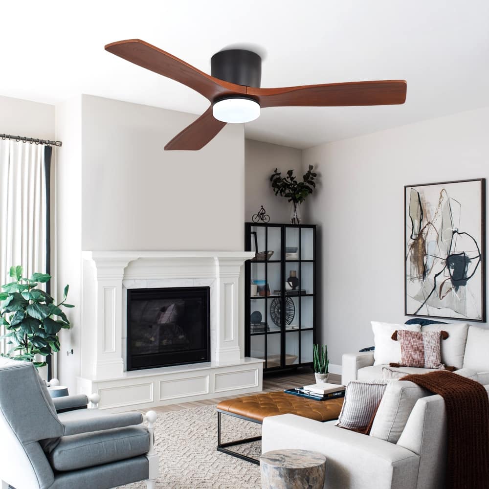 48In 3Blade Dc Motor Indoor Ceiling Fan With Light Kit And Remote