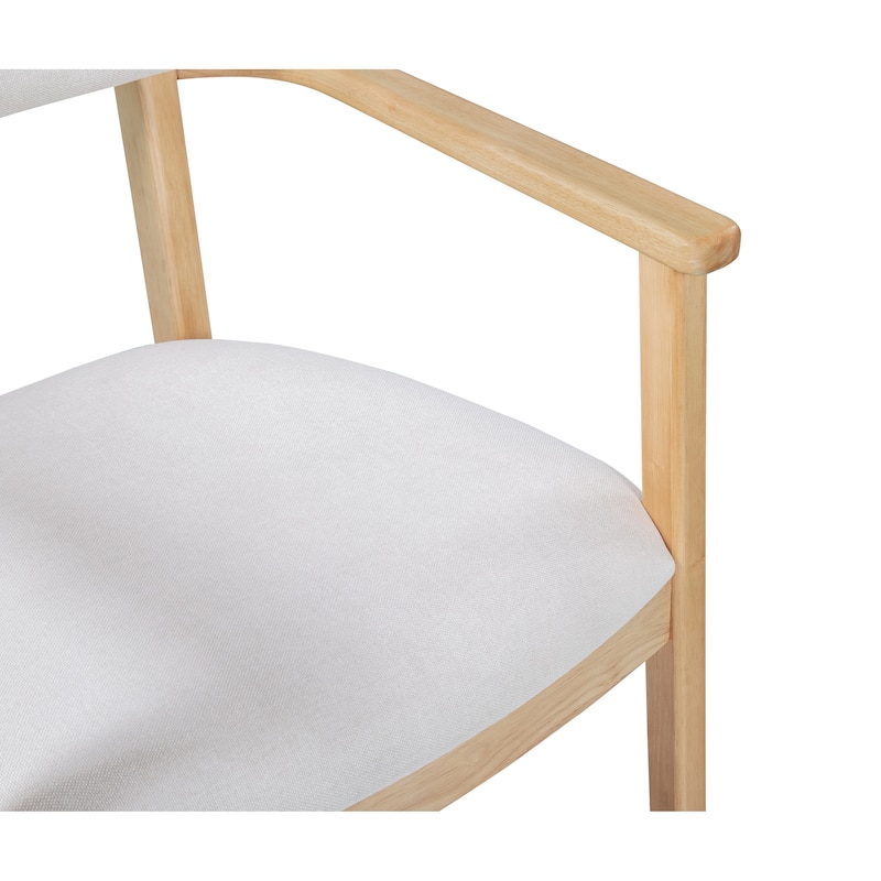 Christopher Knight Home - Upholstered Rubberwood Dining Chair Set with Fabric Seat