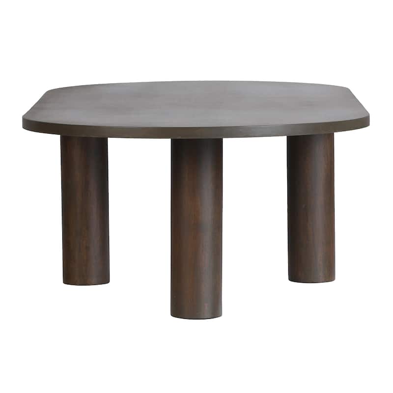 Kali Oval Mango Wood Coffee Table by East at Main