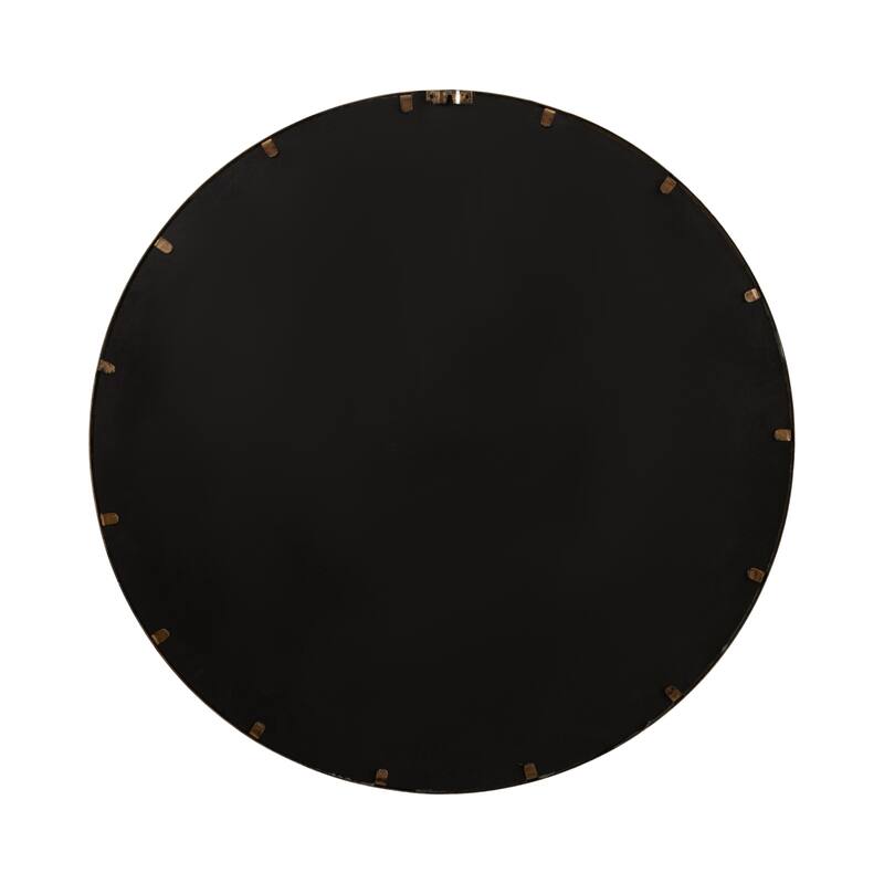 Kate and Laurel Angelis Overlaid Round Wall Mirror