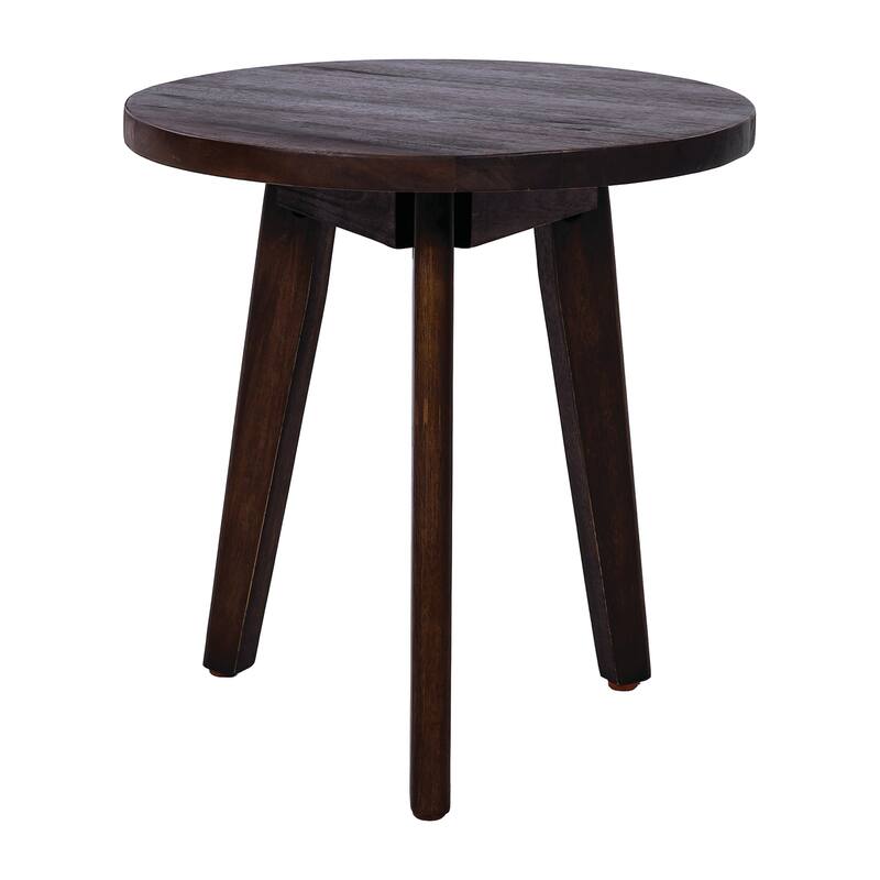 Mid-Century Modern Design Acacia Wood Side Table